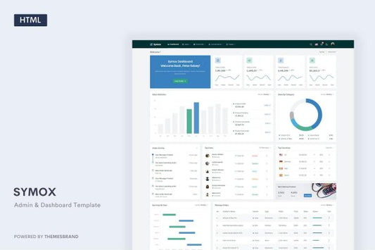 Symox – Admin & Dashboard Template Symox is a simple and beautiful admin template built with Bootstrap ^5.3.0-alpha2 and gulp.