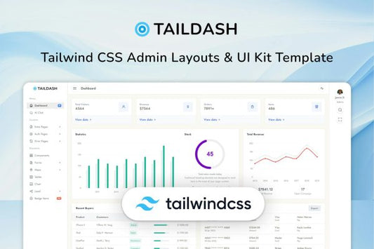 TailDash – Tailwind CSS Admin & UI Kit Template Tailwind CSS 3 Admin Layouts & UI Kit Template, Tailwind Admin, Preline UI Admin, Preline widgets