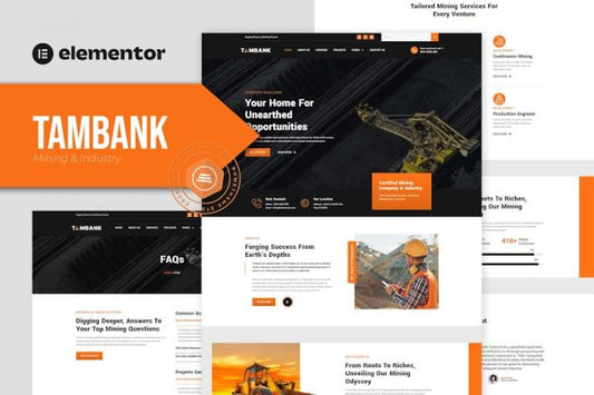 Tambank – Mining & Industry Elementor Pro Template Kit