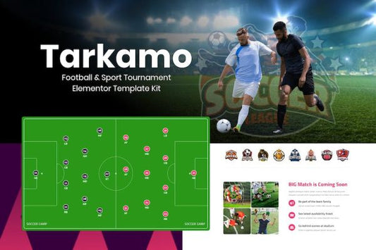 Tarkamo – Football & Sport Tournament Elementor Template Kit
