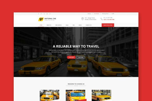 TaxiCab – Taxi Company HTML Template Taxi Company