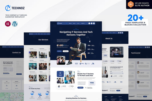 Technoz – Tech Company & IT Services Elementor Pro Template Kit
