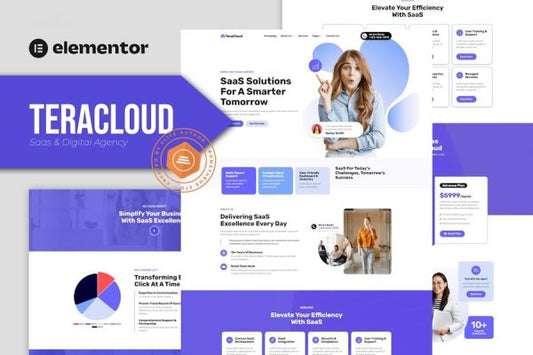 Teracloud – Saas & Digital Agency Elementor Template Kit