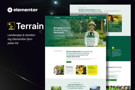 Terrain – Landscape & Gardening Elementor Template Kit