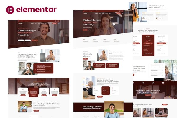 Timku – Virtual Assistant Business Elementor Template Kit