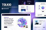 Tolkio – AI Virtual Assistance App Elementor Template Kit