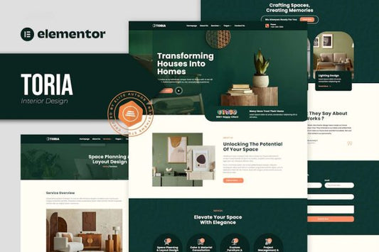 Toria – Interior Design Elementor Template Kit