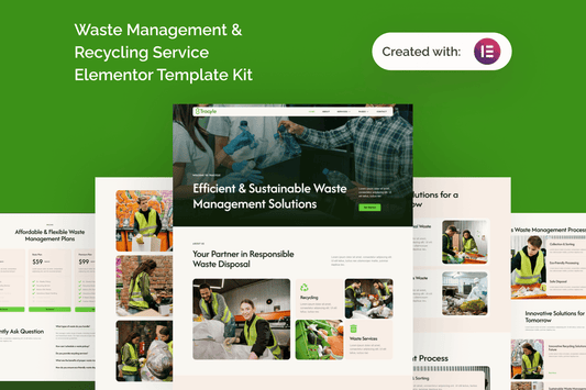 Tracyle – Waste Management & Recycling Service Elementor Template Kit