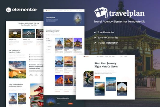 Travelplan – Tour & Travel Agency Elementor Template Kits