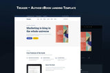 Treaser – Author eBook landing Template + RTL Author eBook landing Template