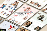Trendy Ten - Multipurpose Shopify 2.0 Store Design Multi Demo, Niche eCommerce Store. Fashion, Electronics, Technology, Beauty Cosmetics, Furniture…