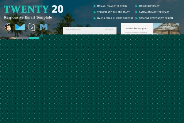 Twenty20 – Multipurpose Responsive Email Template Best email marketing template