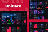 UniDark Blog and Magazine HTML Template
