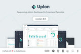 Uplon – Admin Dashboard & Landing Template Uplon is a fully responsive premium web UI kit built with awesome bootstrap v4.
