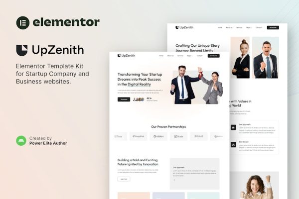 UpZenith – Startup Company & Business Elementor Template Kit