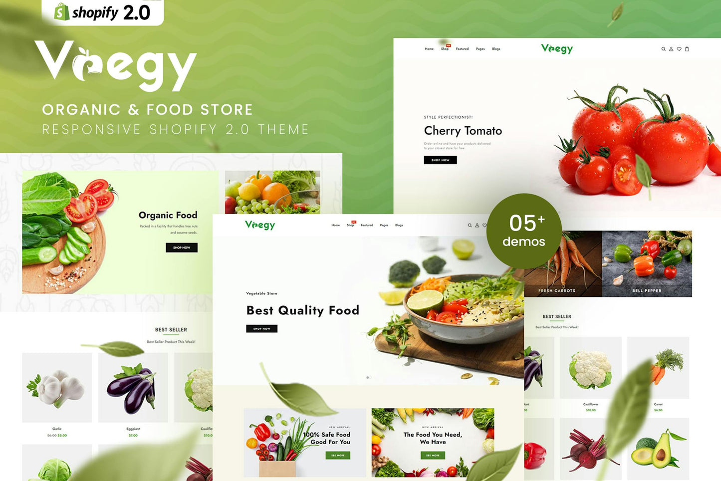 Vaegy - Organic & Food Store Shopify 2.0 Theme Organic & Food Store Shopify 2.0 Theme