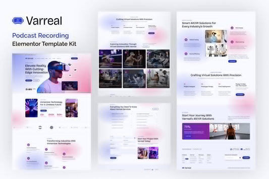 Varreal – Virtual & Augmented Reality Engineering Elementor Template Kit
