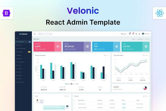 Velonic – React Admin & Dashboard Template Velonic – React Admin & Dashboard Template