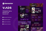 Viads – Videographer Agency Elementor Template Kit