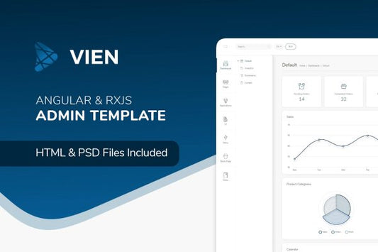 Vien Angular – Angular 9 Admin Template Clean and Organised Code – Awesome Design