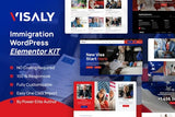 Visaly – Immigration & Visa Consulting Elementor Pro Template Kit
