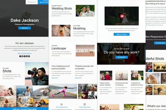 Waltice Mail – Responsive Email Waltice Mail – Responsive Email Template is a Modern and Clean Design.