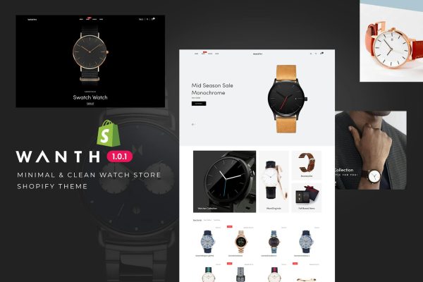 Wanth - Minimal & Clean Watch Store Shopify Theme Minimal & Clean Watch Store Shopify Theme