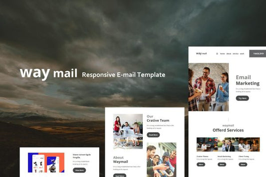 Way Mail – 30+ Modules E-mail Templates Way Mail – Responsive Email Templates is a Modern and Clean Design email templates.