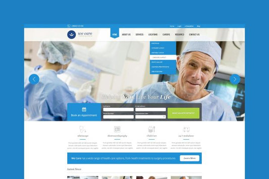 We Care – Premium Medical HTML Template Health Clinic