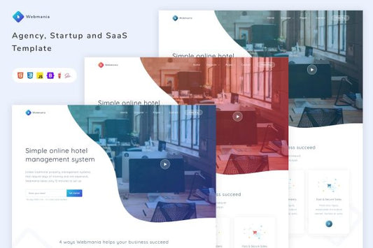 Webmania – Agency, Startup and SaaS Template agency, app, app landing, business, creative, landing, marketing, product, saas, saas template, soft