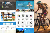 Whistle - Shopify Sports Shop Fitness, Gym, Cross-fit and Sports Studio ecommerce store. Workout and Trainer Pages, Gallery. club