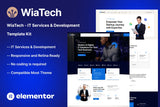 WiaTech – IT Services & Development Elementor Template Kit