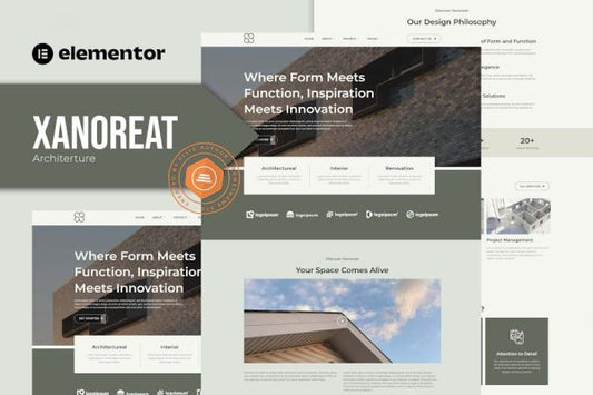 Xanoreat – Architecture Elementor Template Kit
