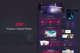 Xcop - One Page Entertainment Shopify Theme Minimal One product Store, Dark & Glowing Responsive Shopify Landing Page, Single Page Shopify Theme