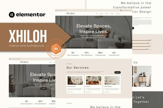 Xhiloh – Interiors & Architecture Elementor Template Kit