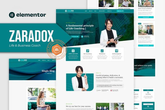 Zaradox – Life & Business Coach Elementor Template Kit