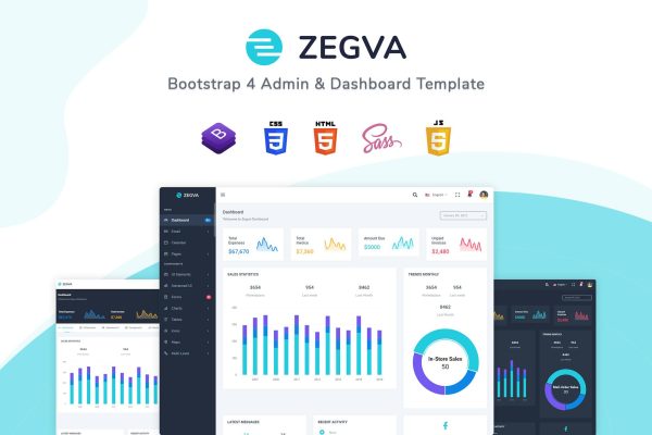 Zegva – Bootstrap 4 Admin & Dashboard Template Hexzy admin is based on a simple and modular design, which allows it to be easily customized.