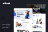 Zilom – Online Education Learning HTML Template perfect for any school, university, college, academy, tuition center, language, elearning
