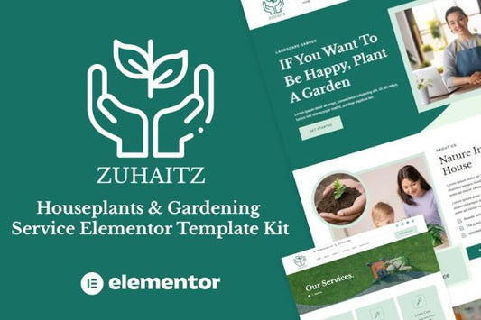 Zuhaitz – Houseplants & Gardening Service Elementor Template Kit