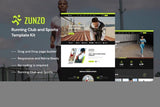 Zunzo – Running Club & Sports Elementor Pro Template Kit